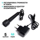 Синтезатор «Маленький музыкант», с микрофоном, 49 клавиш, цвет чёрный - Фото 3