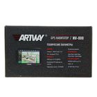 Навигатор автомобильный Artway NV-800, 5" TFT, GPS, сенсор, Navitel - Фото 9