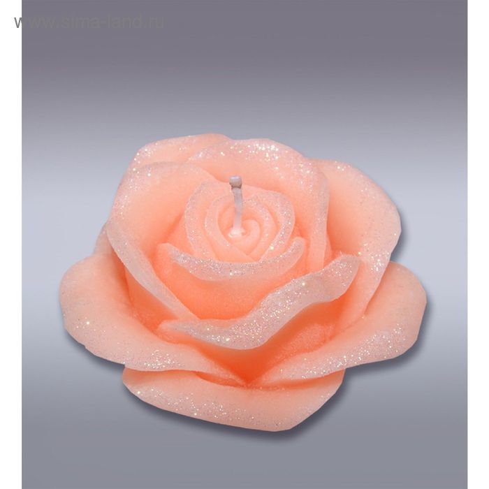Свеча роза оранжевая - Фото 1