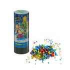 Хлопушка пружинная «Счастья и радости в Новом году!» (конфетти+ фольга серпантин) 11 см - Фото 1