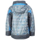 Куртка для мальчиков зимняя, рост 128 см, цвет серый+голубой 17-431 - Фото 2