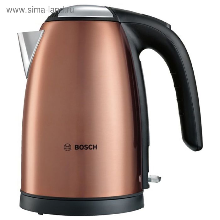 Чайник электрический Bosch TWK7809, металл, 1.7 л, 2200 Вт, бронзовый - Фото 1