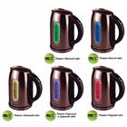 Чайник электрический "DELTA" DL-1007, пластик, 1.7 л, 2200 Вт, коричневый - Фото 3