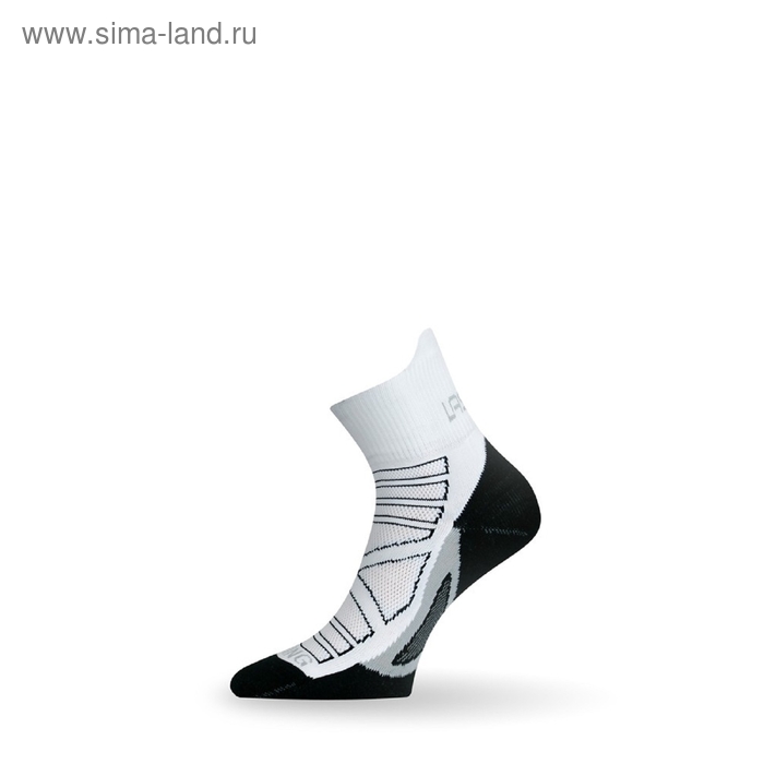 Носки летние, синтетика, цвет белые с чёрной полоской, размер L - Фото 1