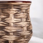 Кружка "Лоза", коричневая, керамика, 0.3 л - Фото 3