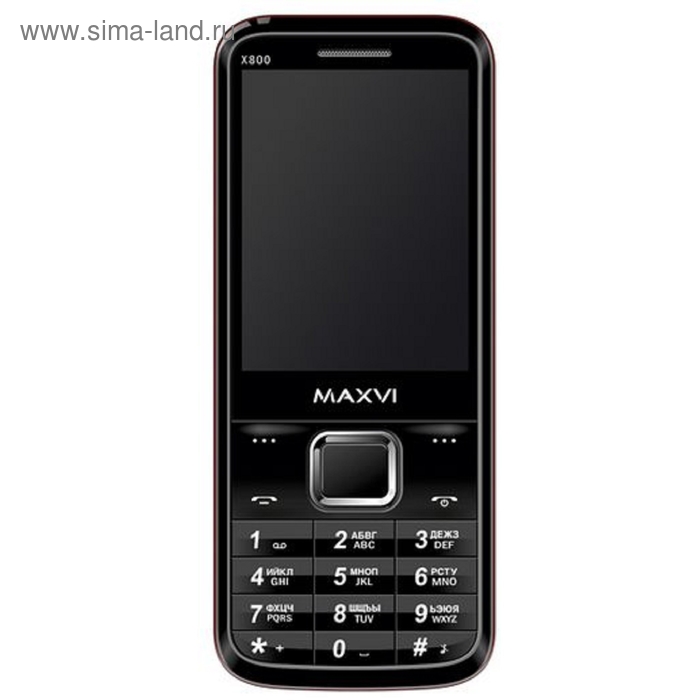 Сотовый телефон Maxvi X800, серебристый - Фото 1