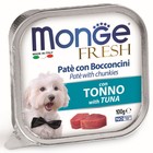 Влажный корм Monge Dog Fresh для собак, тунец, 100 г - Фото 1