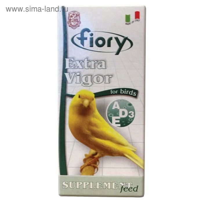 Кормовая добавка FIORY Extra Vigor для птиц, с витаминами, 36 мл. - Фото 1