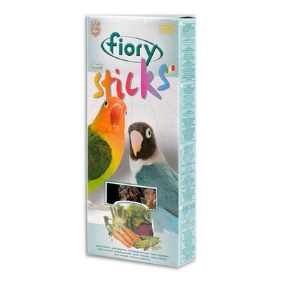 Лакомство FIORY Sticks для средних попугаев, с овощами, 2х60 г.
