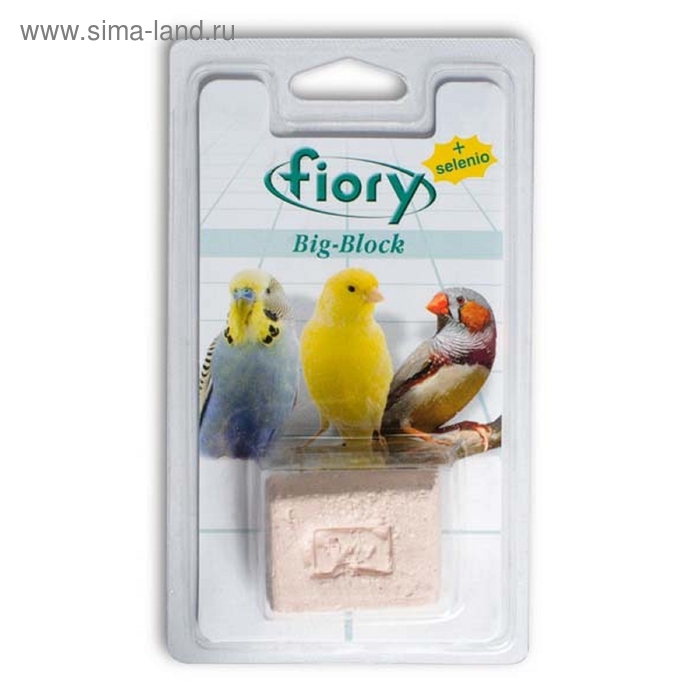 Био-камень для птиц  FIORY Big-Block, с селеном, 55 г - Фото 1