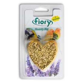 Био-камень для птиц FIORY Hearty Big, с лавандой в форме сердца, 100 г 1584976