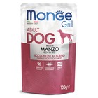 Влажный корм Monge Dog Grill Pouch для собак, говядина, пауч, 100 г - Фото 2
