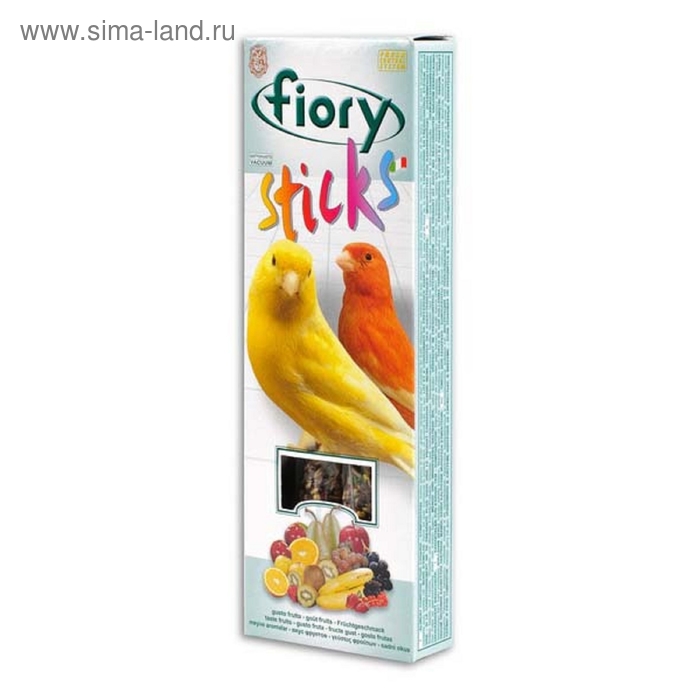 Лакомство FIORY Sticks для канареек, с фруктами, 2×30 г - Фото 1