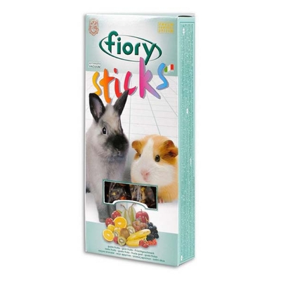 Лакомство для кроликов и морских свинок FIORY Sticks. с фруктами, 2×50 г