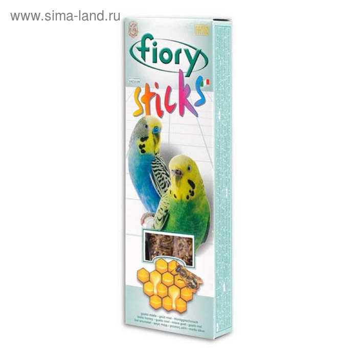Лакомство FIORY Sticks для попугаев, с медом, 2х30 г. - Фото 1