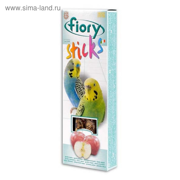 Лакомство FIORY Sticks для попугаев, с яблоком, 2×30 г - Фото 1