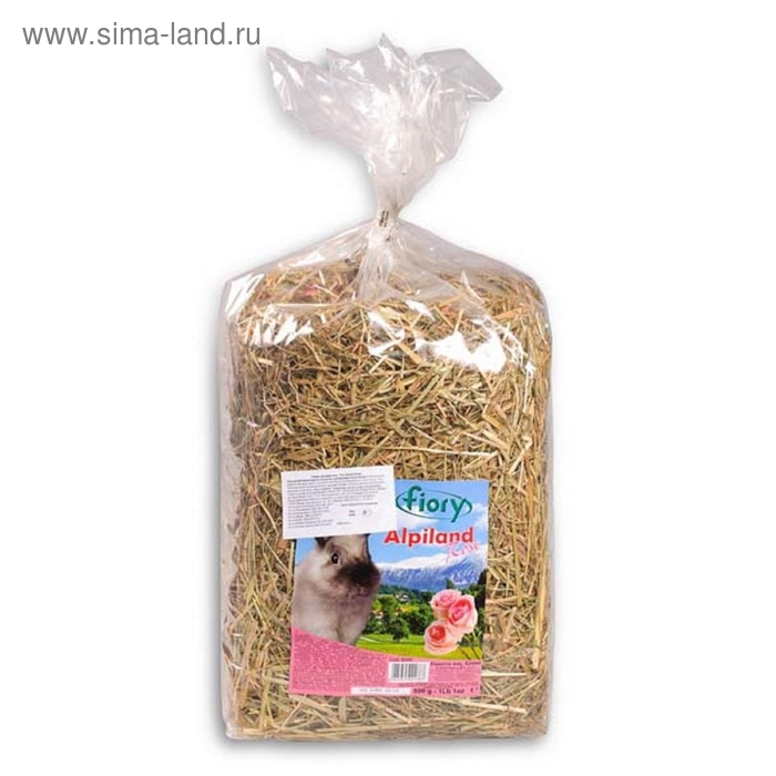 Сено «Альпийское» FIORY Alpiland Rose, с розой, 500 г - Фото 1