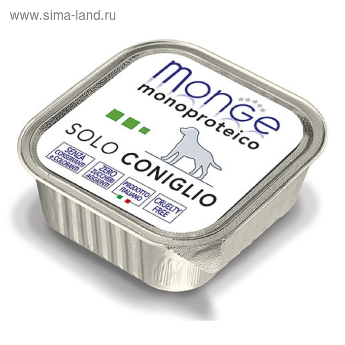 Влажный корм Monge Dog Monoproteico Solo для собак, паштет из курицы, ламистер, 150 г - Фото 1