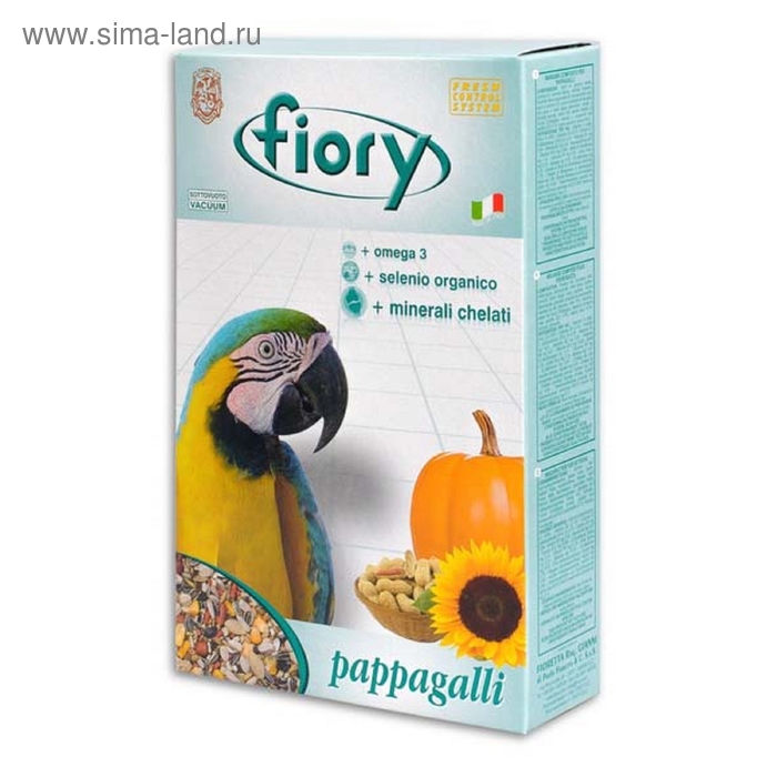 Корм FIORY Pappagalli для крупных попугаев, 700 г - Фото 1