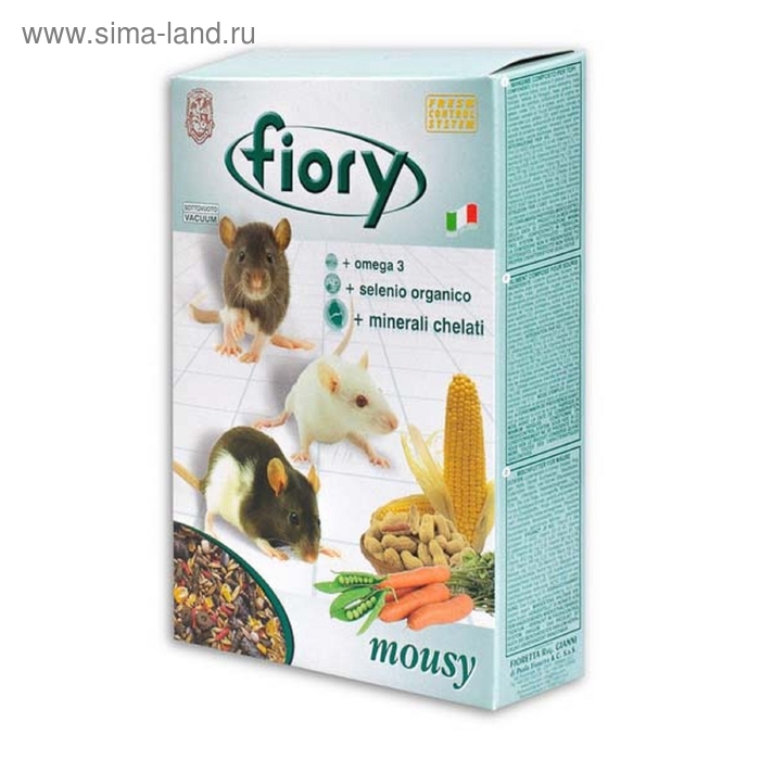 Сухой корм FIORY Mousy для мышей, 400 г - Фото 1