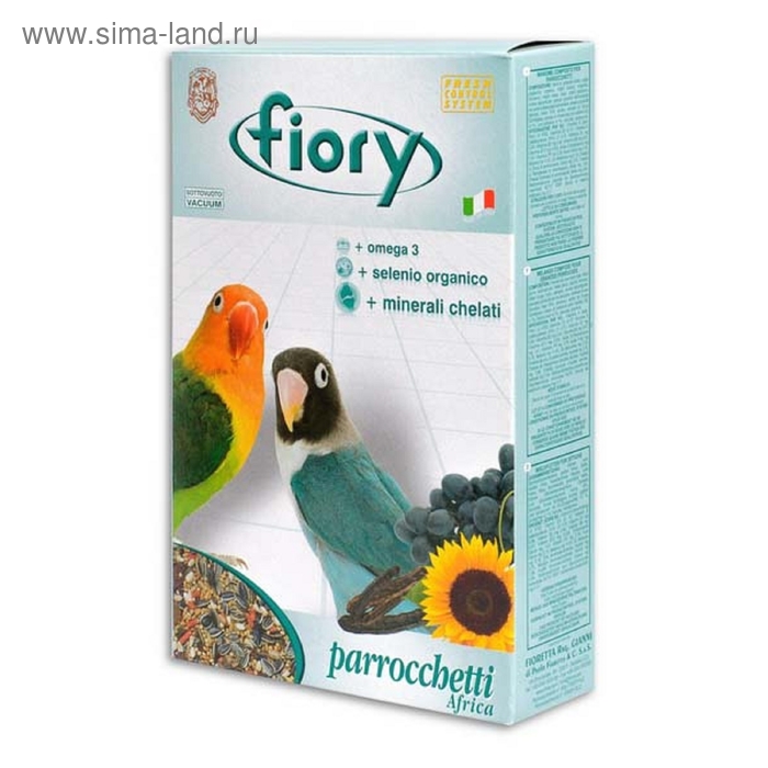 Корм FIORY Parrocchetti Africa для средних попугаев, 800 г - Фото 1