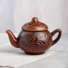 Чайник для заварки "Лотос", декор, красная глина, 0.6 л, микс - Фото 2