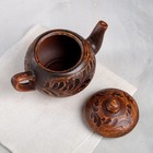 Чайник для заварки "Лотос", декор, красная глина, 0.6 л, микс - Фото 4