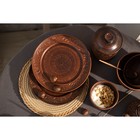 Тарелка "Дымленая", плоская, декор, красная глина, 25 см, микс - Фото 9