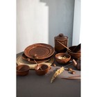 Тарелка "Дымленая", плоская, декор, красная глина, 25 см, микс - Фото 10