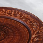 Тарелка "Дымленая", плоская, декор, красная глина, 25 см, микс - Фото 4