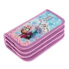 Пенал 3 секции 105 x 190 мм, Disney ПН-0062 "Холодное сердце", ламинированный картон - Фото 1