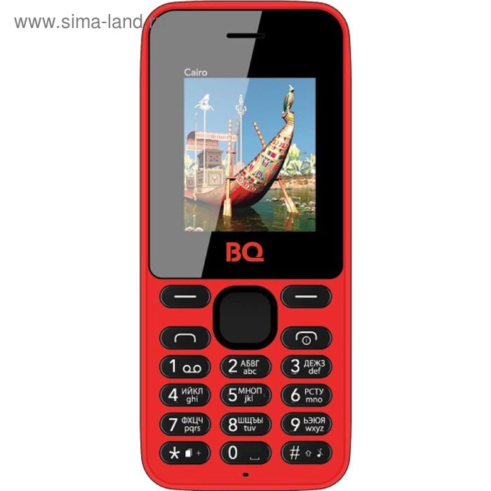 Сотовый телефон BQ M-1804 Cairo red без СЗУ в комплекте - Фото 1