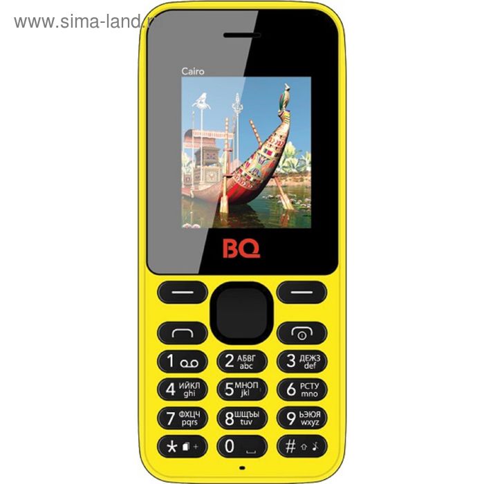 Сотовый телефон BQ M-1804 Cairo yellow без СЗУ в комплекте - Фото 1