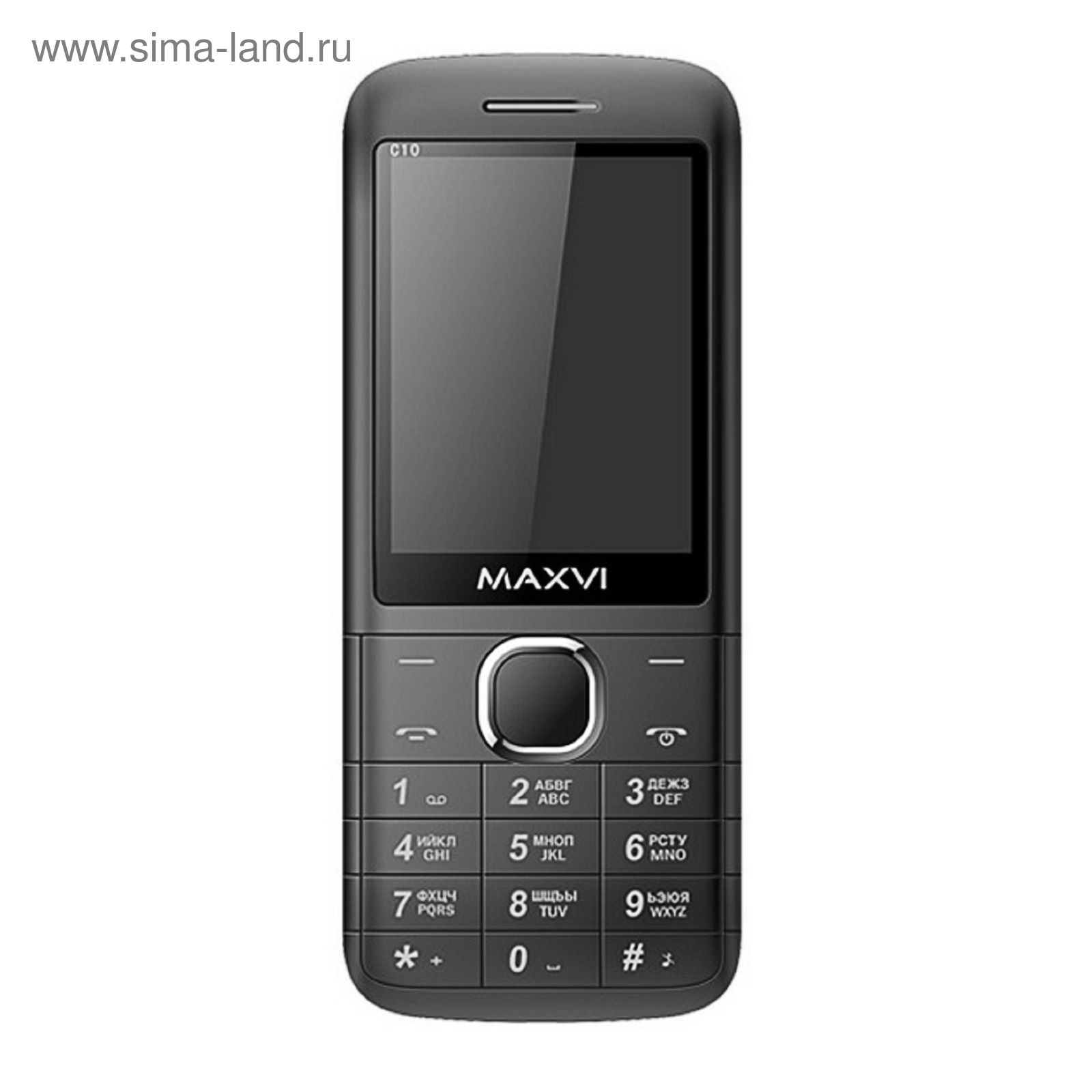 Сотовый телефон Maxvi C10 black (1593083) - Купить по цене от 1 011.56 руб.  | Интернет магазин SIMA-LAND.RU