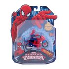 Мотоцикл металлический инерционный "Человек-паук с фигуркой" - Фото 1