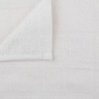 Полотенце махровое, цвет белый, размер 47х90 см, хлопок 340 г/м2 - Фото 2