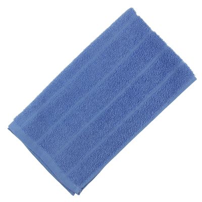Полотенце махровое, цвет синий, размер 47х90 см, хлопок 280 г/м2
