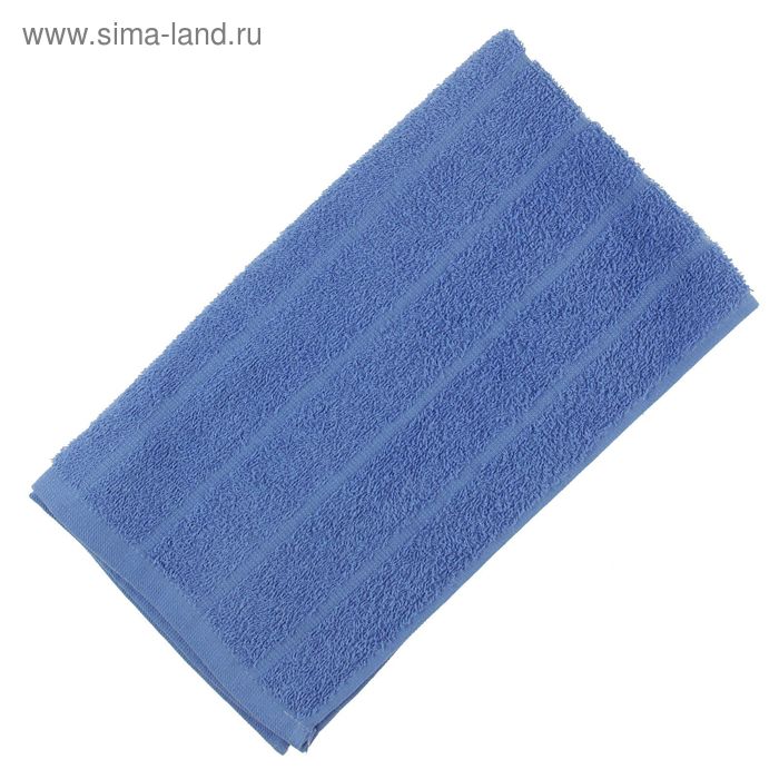 Полотенце махровое, цвет синий, размер 75х150 см, хлопок 280 г/м2 - Фото 1