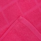 Полотенце махровое банное, цвет ярко-розовый, размер 70х140 см, хлопок 340 г/м2 - Фото 3