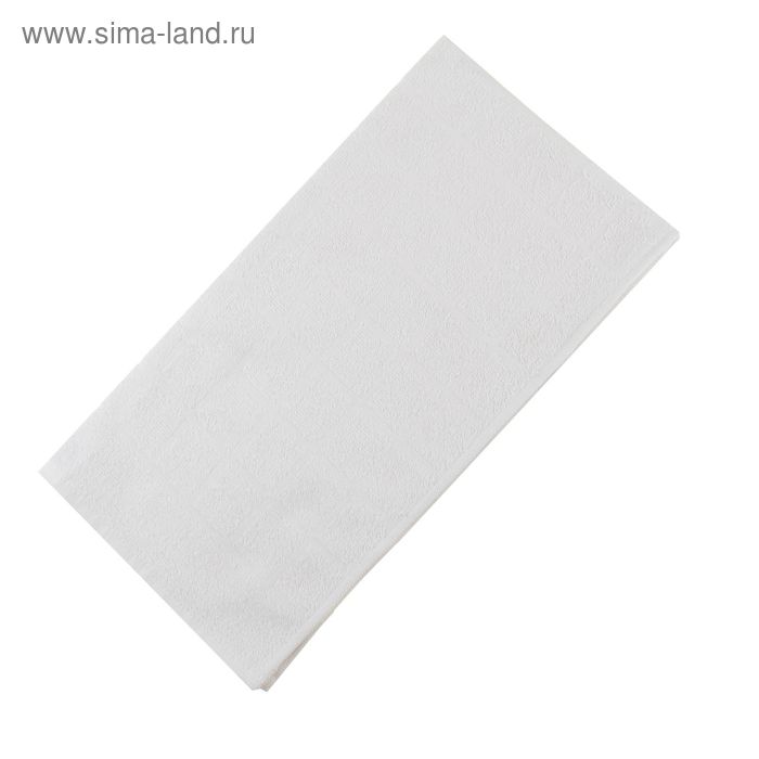 Полотенце махровое банное, цвет белый, размер 80х160 см, хлопок 340 г/м2 - Фото 1