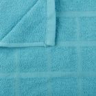 Полотенце махровое банное, цвет голубой, размер 80х160 см, хлопок 340 г/м2 - Фото 2