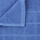 Полотенце махровое банное, цвет синий, размер 80х160 см, хлопок 340 г/м2 - Фото 2