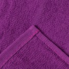 Полотенце махровое жаккардовое, размер 30х60 см, хлопок 100%, 280г/м2, цвет фиолетовый - Фото 3
