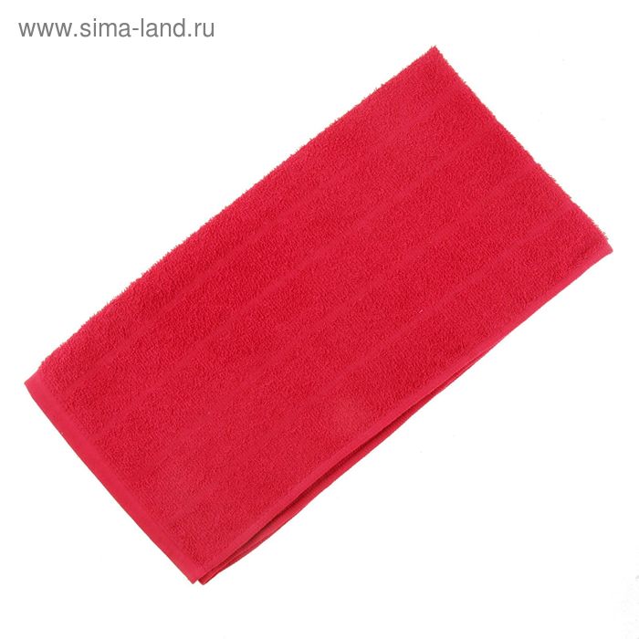 Полотенце махровое жаккардовое 40×70 см хлопок 280 г/м2 Красный - Фото 1