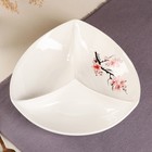 Менажница «Орешник», с деколью, 22 см, белая, МИКС - Фото 2