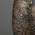 Ваза керамическая "Грация", напольная, золотистая, акрил, 69 см - Фото 4