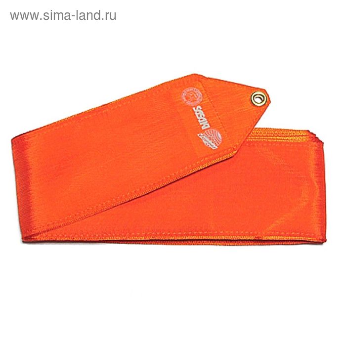 Лента для худож. гимнастики 4м SASAKI МJ-714 VM, оранжевый - Фото 1
