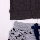 Комплект для мальчика (джемпер и брюки), рост 62 см (40), цвет тёмный меланж/серый меланж - Фото 4