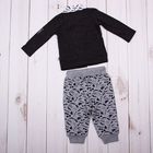 Комплект для мальчика (джемпер и брюки), рост 68 см (44), цвет тёмный меланж/серый меланж - Фото 8