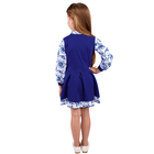 Платье для девочки, рост 122 см (62), цвет белый/васильковый - Фото 2